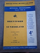 Brentford sunderland programme for sale  NORTHAMPTON