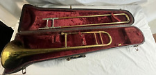 Trombone de latão antigo Odell by Vega em estojo em bom estado comprar usado  Enviando para Brazil