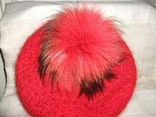 Cappello pompon angora usato  Milano