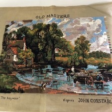 Needlepoint unframed handmade for sale  HARWICH