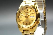 Usado, Vintage [Exc+5] SEIKO 5 7S26-02C0 Mostrador Dourado 36mm Relógio Automático Masculino JAPÃO comprar usado  Enviando para Brazil