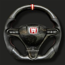 Usado, Volante de fibra de carbono Honda Civic 2006-2012 | Punho personalizado FD2 FN2 comprar usado  Enviando para Brazil