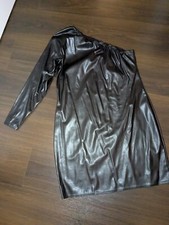 Shoulder lederimitat kleid gebraucht kaufen  Taufkirchen