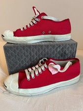 Vintage Converse Jack Purcell Classic – Década de 1980 – Vermelho – Tamanho EUA 11.5 – Usado, usado comprar usado  Enviando para Brazil