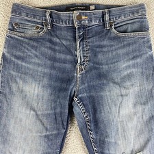 Jeans masculino Banana Republic 33x30 azul cônico movimento rápido elástico lavagem escura, usado comprar usado  Enviando para Brazil