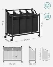 Songmics wäschesortierer 4x35 gebraucht kaufen  Waren (Müritz)