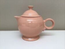 Bule de chá vintage Fiesta Fiestaware rosa pêssego coral 7" , usado comprar usado  Enviando para Brazil