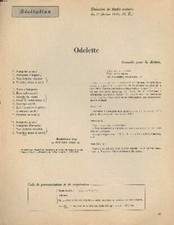 Récitation odelette ley d'occasion  Saint-Denis-de-Pile