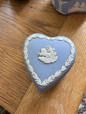 wedgwood blue heart trinket box for sale  STOKE-ON-TRENT