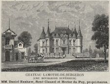 Doc. cussac. chateau d'occasion  Expédié en Belgium