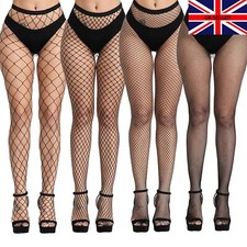 Womens black fishnet for sale  NORWICH