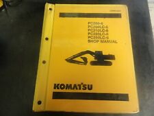 Escavadeira Komatsu PC200-6 PC200LC-6 PC210LC-6 PC220LC-6 PC250LC-6 manual de loja comprar usado  Enviando para Brazil