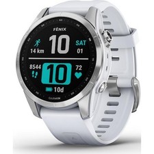 Reloj GPS multideporte Garmin Fenix 7s 42 mm plateado y piedra blanca segunda mano  Embacar hacia Mexico