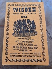 1940 wisden good for sale  CROYDON
