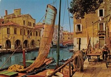 Cartolina chioggia pescatori usato  Milano