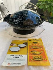 Conjunto de 5 peças de espaguete preto e branco Mid Century Serendipity panela de paella/wok comprar usado  Enviando para Brazil