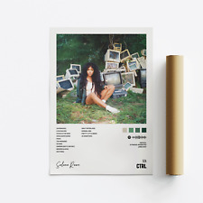 Cartaz de arte álbum SZA, CTRL, impressão, música, lista de faixas comprar usado  Enviando para Brazil