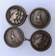 Boutons manchette argent d'occasion  Toulon-
