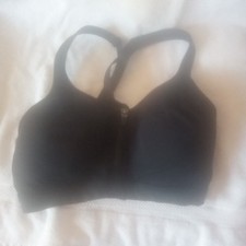 Sutiã acolchoado Core 10 feminino preto com zíper frontal tamanho 32DD NOVO comprar usado  Enviando para Brazil