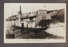 Yukon CANADÁ RPPC c1930 STEAMBOAT CASCA Yukon River Steamer VICTORIA BC, usado comprar usado  Enviando para Brazil