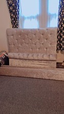 Crushed velvet silver for sale  LEICESTER