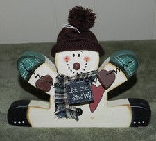 Adorable wood snowman for sale  Everson