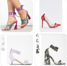 Shoes rhinestone heels for sale  STOKE-ON-TRENT