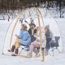 Barraca esportiva barraca bolha transparente à prova de intempéries pod iglu tenda pop-up inverno..., usado comprar usado  Enviando para Brazil