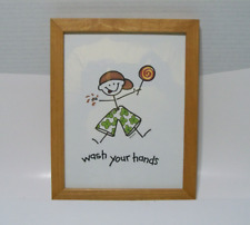 Wash hands framed for sale  New Auburn