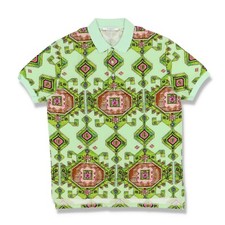 Polo oversized com estampa de tapete persa verde Givenchy | Tamanho G tamanho grande SS16 RRP $895 comprar usado  Enviando para Brazil