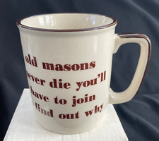Free masons mug for sale  ROSS-ON-WYE