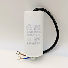 Capacitor de corrida CBB60 30uF 450V AC 50/60Hz 95x45mm com parafuso prisioneiro de fixação M8, usado comprar usado  Enviando para Brazil