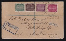 Usado, Capa rara registrada Ilhas Cook 1903 para São Francisco Estados Unidos comprar usado  Enviando para Brazil