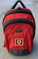 Mochila Puma Ferrari vermelha F1 mercadoria corrida alças ajustáveis rara encontrar comprar usado  Enviando para Brazil