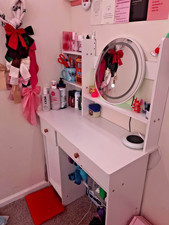 Vanity desk mirror for sale  Warwick