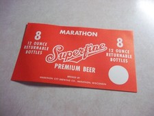 Usado, Vintage MARATONA CERVEJA SUPERFINA PACOTE COM 8 GARRAFAS CAIXA RÓTULO Wisconsin Wi Bar Tavern comprar usado  Enviando para Brazil