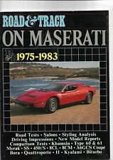 Road track maserati for sale  CAMBRIDGE