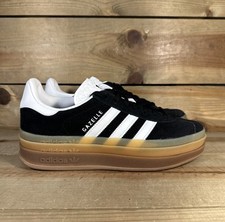 NOVO Tênis Feminino Tamanho 8.5 - Adidas Gazelle Bold "Black White Gum" Baixo IE0876 comprar usado  Enviando para Brazil
