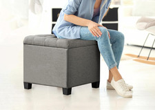 Pouf poggiapiedi cubico usato  Roma