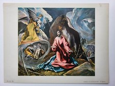 Estampa antiga Metropolitan Christ at Getsêmani El Greco comprar usado  Enviando para Brazil