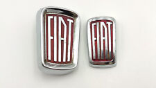 FIAT 1100 EMBLEMAS CAPÔ E GRADE PEÇA GENUÍNA CARRO CLÁSSICO METAL comprar usado  Enviando para Brazil