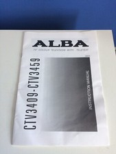 Alba television instructions for sale  BURGESS HILL