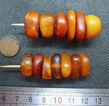 Lot perles ambre d'occasion  Sarzeau