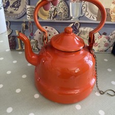 Vintage orange enamel for sale  CHEPSTOW