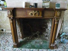 Wooden fire surround for sale  LEEK