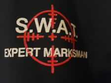 Usado, EUC Swat S.w.a.t Sharp Shooter atirador perito Camiseta Masculina Polícia Preto Grande comprar usado  Enviando para Brazil