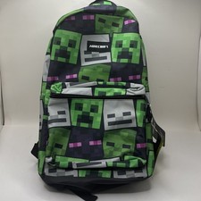 Mochila Minecraft 17" verde creeper pixel laptop manga alças acolchoadas comprar usado  Enviando para Brazil