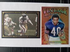 Quadro preto Gale Sayers 2001 Bowman's Best Vintage Best #VB-GS e '08 Masterpices, usado comprar usado  Enviando para Brazil