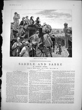 Antique print saddle for sale Antique print saddle for sale  UK