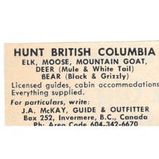 Hunt british columbia for sale  Hinckley